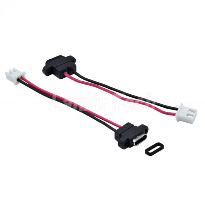 водонепроницаемый разъем USB типа C женского типа для 2 пин 4 пин PH 2.0 XH 2.54 SH1.0 VH ZH MX 1