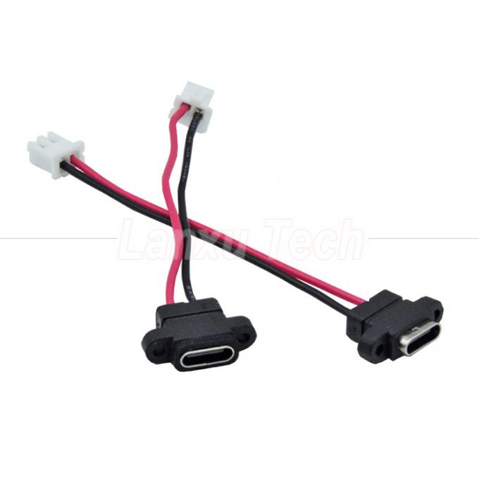 водонепроницаемый разъем USB типа C женского типа для 2 пин 4 пин PH 2.0 XH 2.54 SH1.0 VH ZH MX 3