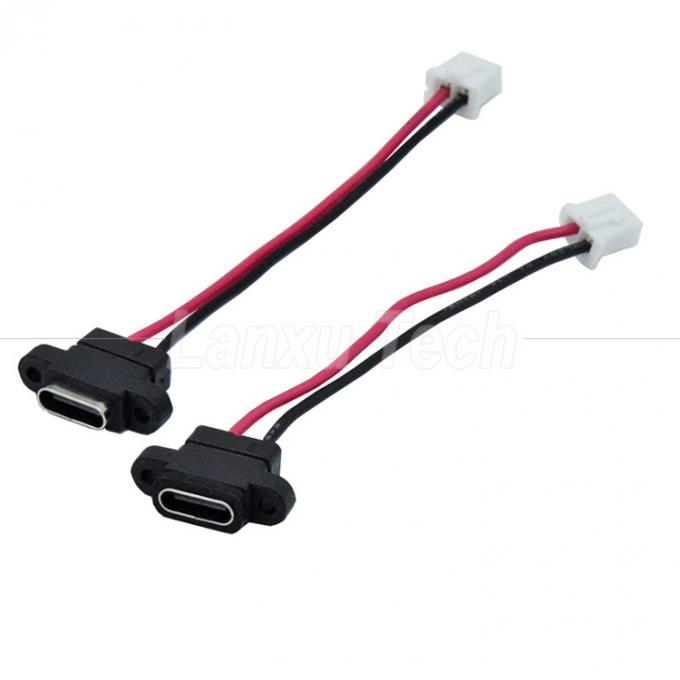 водонепроницаемый разъем USB типа C женского типа для 2 пин 4 пин PH 2.0 XH 2.54 SH1.0 VH ZH MX 2
