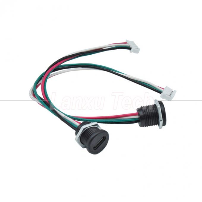водонепроницаемый разъем USB типа C женского типа для 2 пин 4 пин PH 2.0 XH 2.54 SH1.0 VH ZH MX 5