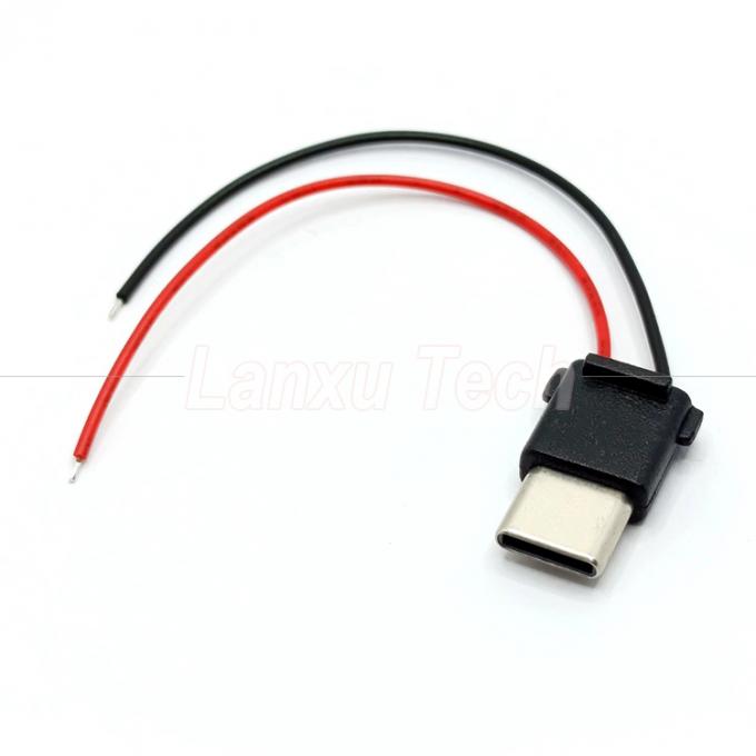 USB Type C 2 Pin Male Plug Connector Cable для телефонного энергобанка 2