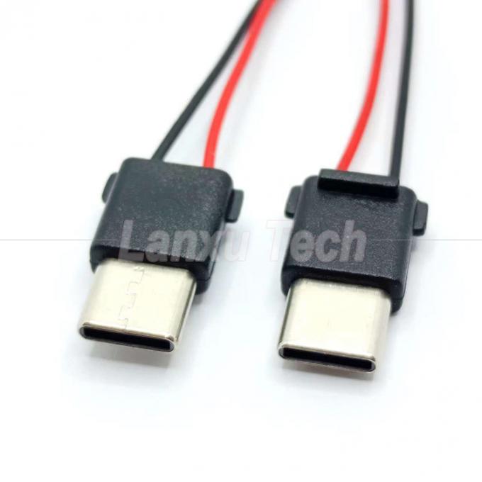 USB Type C 2 Pin Male Plug Connector Cable для телефонного энергобанка 3