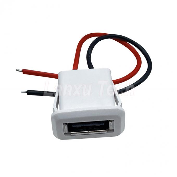водонепроницаемый USB типа А женский разъем 2 пинного проволочного кабеля для светодиодных ламп игрушки 3