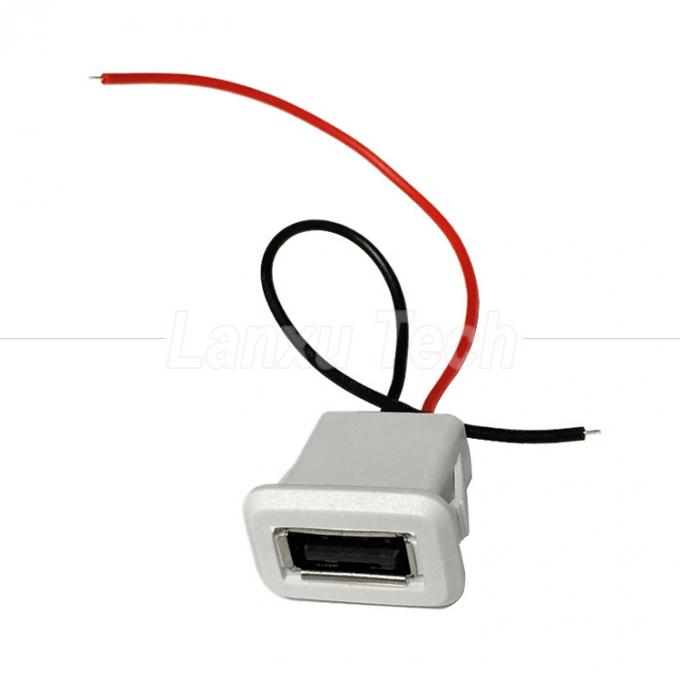 водонепроницаемый USB типа А женский разъем 2 пинного проволочного кабеля для светодиодных ламп игрушки 7