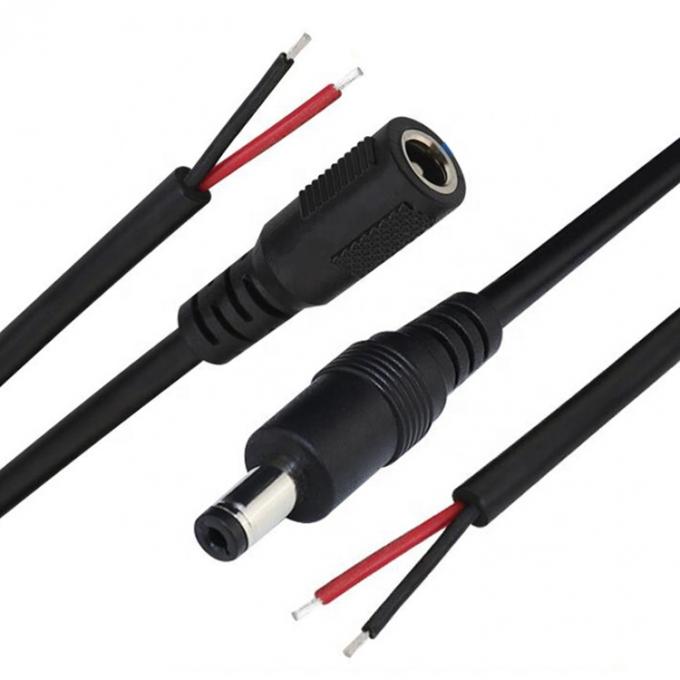 12V 24V DC Jack 2.1x5.5mm Мужчина Женщина соединитель сотового ствола для открытия кабеля питания DC Pigtail 7