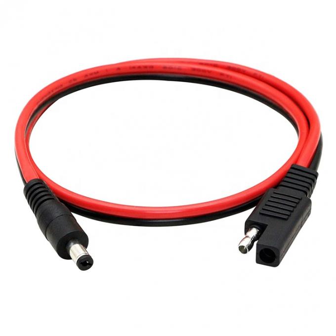14AWG DC Plug 5.5x2.1mm Мужчина на SAE 2 Pin Connectors Расширительный кабель для автомобильной солнечной панели RV 0