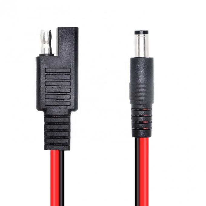 14AWG DC Plug 5.5x2.1mm Мужчина на SAE 2 Pin Connectors Расширительный кабель для автомобильной солнечной панели RV 1