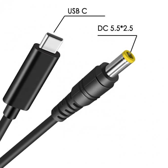 60 Вт 20 В 3 А USB Type C PD зарядка на DC Jack Кабель для ноутбука 1