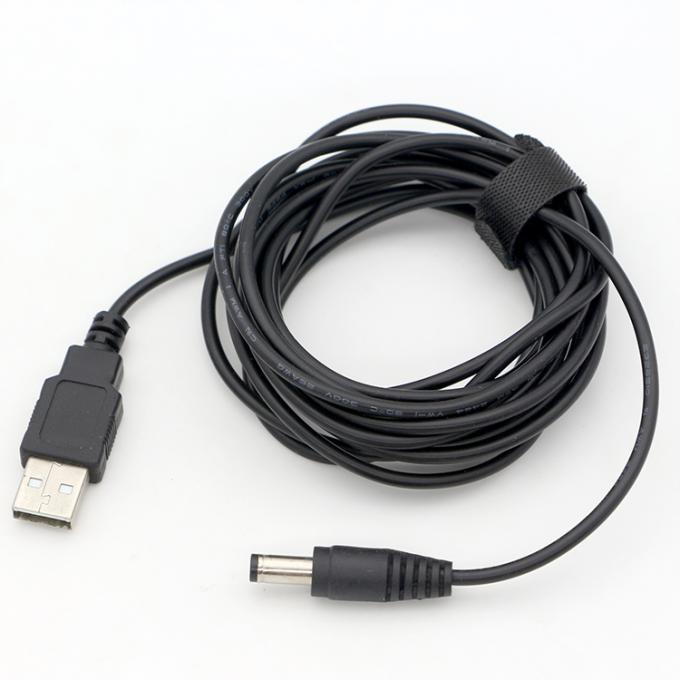 1m 3m 5m 10m 1A 2A 5A USB A мужской на DC 5.5x2.1mm 3.5 1.35 4.0 1.7 Баррельный джек зарядный кабель для светодиодных камер видеонаблюдения 7