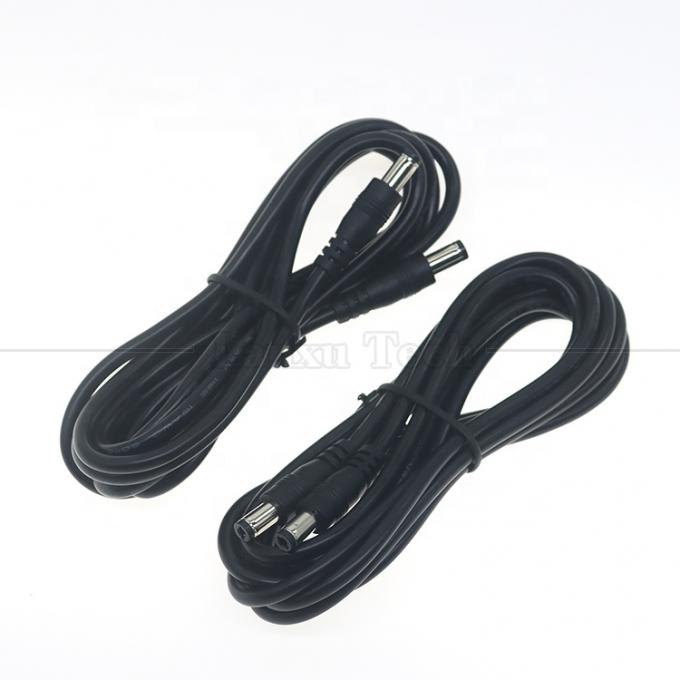 16AWG 18 20 22 24 26 28 AWG Мужчина-мужчина 5.5x2.1mm 5.5x2.5mm 3.5x1.35mm 12V постоянный контактный распределительный кабель для видеонаблюдения 4