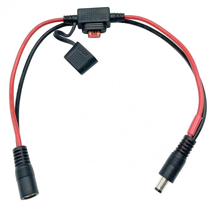 10A Фиузионный DC Jack 5.5x2.1mm к SAE Сцепление кабеля расширения питания для мотоциклов солнечных панелей зарядное устройство 0