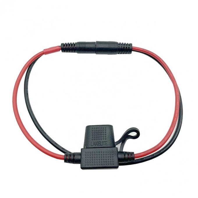 10A Фиузионный DC Jack 5.5x2.1mm к SAE Сцепление кабеля расширения питания для мотоциклов солнечных панелей зарядное устройство 4
