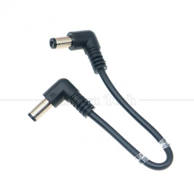 12V 24V Мужчина-мужчина DC угловой разъединитель jack 5.5 * 2.1 мм расширение питания провода 1