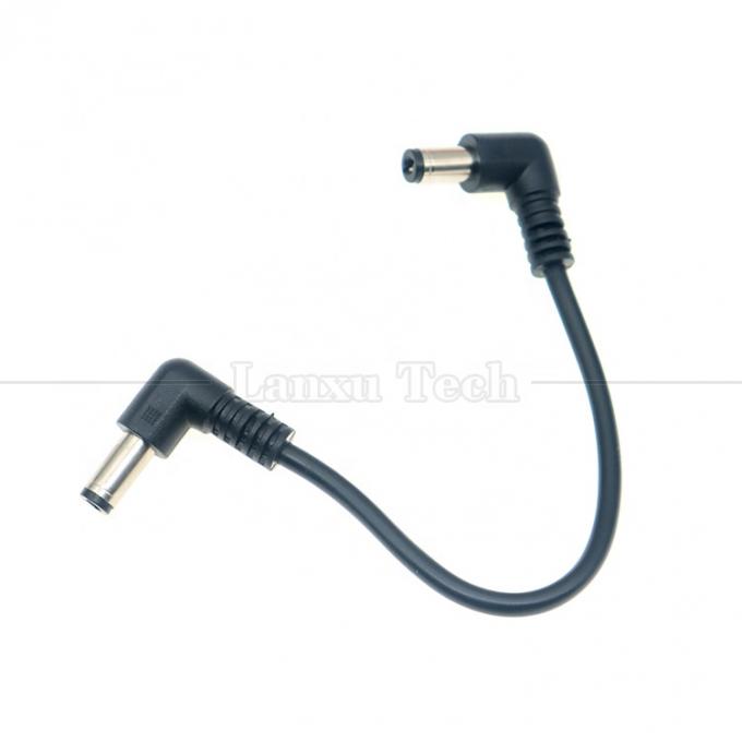 12V 24V Мужчина-мужчина DC угловой разъединитель jack 5.5 * 2.1 мм расширение питания провода 4