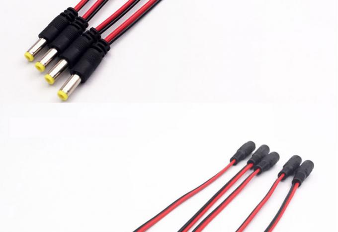 30cm DC 5.5x2.1mm Мужчина Женщина к двойным клипам аллигатора 4