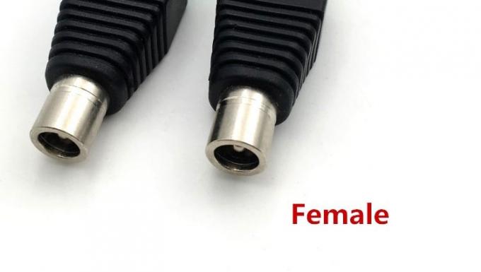 Вставка без сварки Мужчина Женщина 2.1 X 5.5 мм DC Jack Connector Power Terminal Plug Adapter для светодиодной ленты CCTV Камера 4