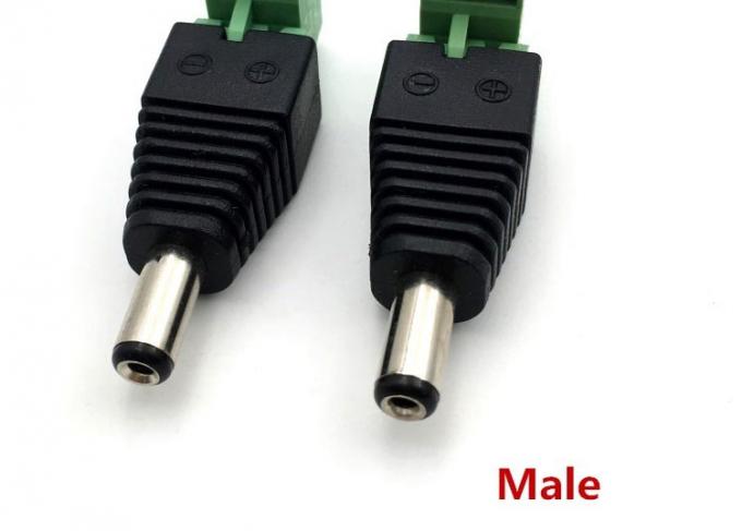 Вставка без сварки Мужчина Женщина 2.1 X 5.5 мм DC Jack Connector Power Terminal Plug Adapter для светодиодной ленты CCTV Камера 2
