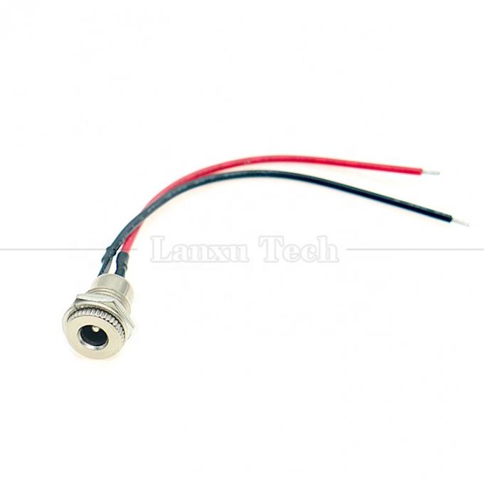 10 см 18AWG 5A панель монтаж DC 099 Женский розетка 5.5x2.1 мм 2.5 мм Металлический нитевой разъединитель для открытия конца кабеля 5