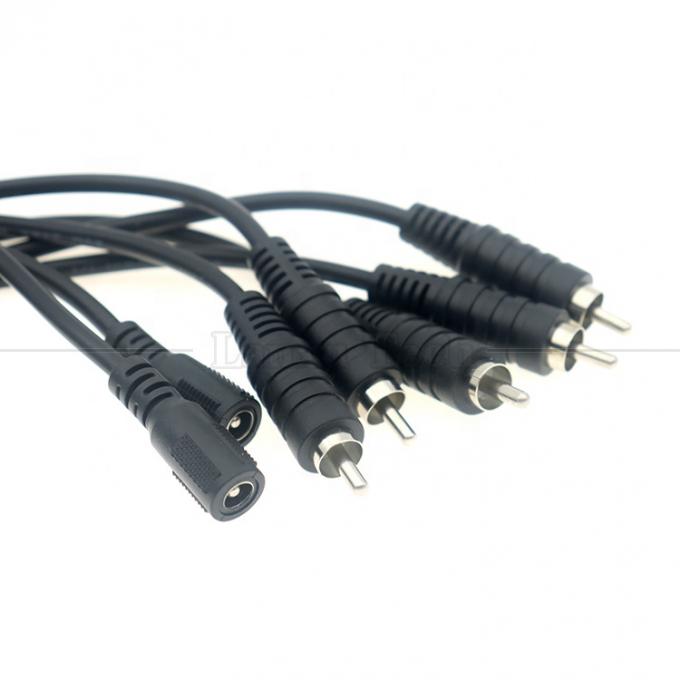 RCA Мужчина на постоянный ток 5,5x2,5 мм 5,5x2,1 мм Женщина Сцепление ствола Джек 12В постоянного тока Педальный питательный кабель 0
