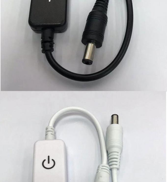 12v 24v сенсорный контроллер мужчина-женщина DC 5.5x2.1 мм включенный и выключенный Диммерный переключатель для светодиодных полос 4