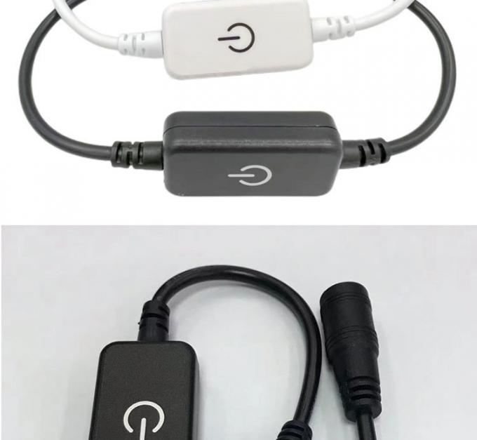 12v 24v сенсорный контроллер мужчина-женщина DC 5.5x2.1 мм включенный и выключенный Диммерный переключатель для светодиодных полос 3