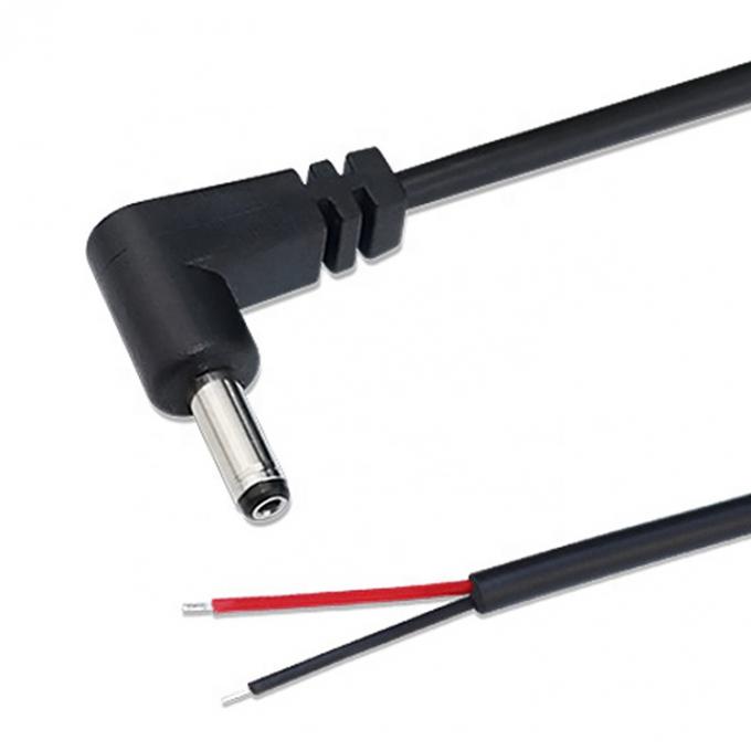 90 градусов правого угла DC Jack 5.5x2.1mm 5.5x2.5mm 1.35x3.5mm к открытому проводу конец кабель Pigtail 2