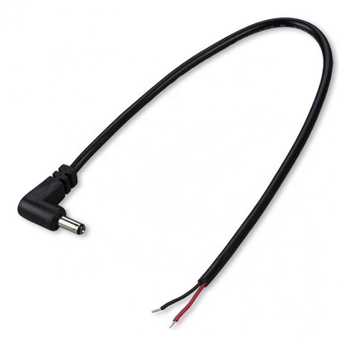 90 градусов правого угла DC Jack 5.5x2.1mm 5.5x2.5mm 1.35x3.5mm к открытому проводу конец кабель Pigtail 1