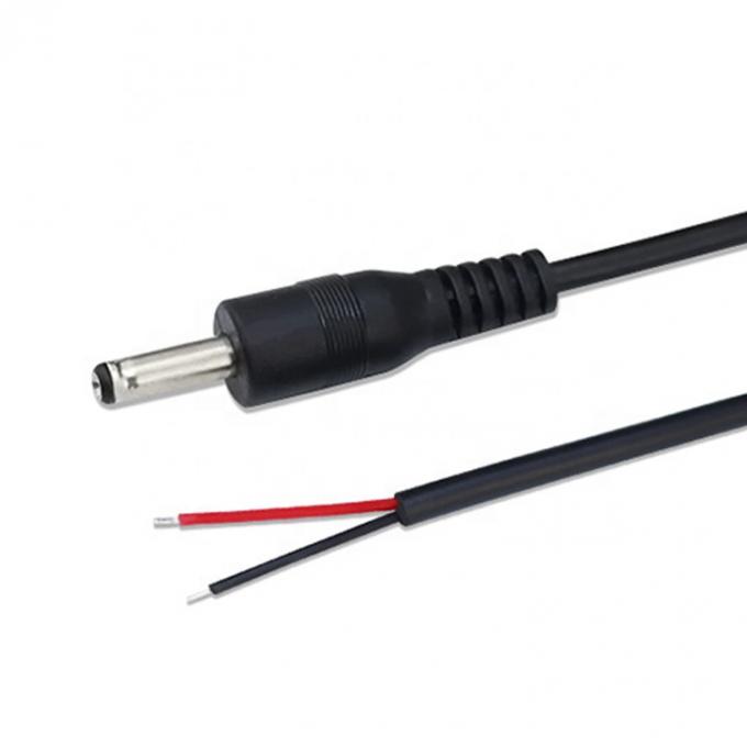 90 градусов правого угла DC Jack 5.5x2.1mm 5.5x2.5mm 1.35x3.5mm к открытому проводу конец кабель Pigtail 3