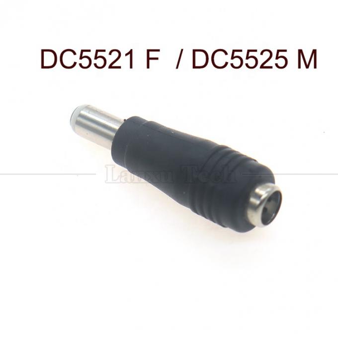 5.5x2.1mm Женщина к 5.5x2.5mm Включается мужчина DC Power Barrel Jack Коннектор преобразователь адаптер 2