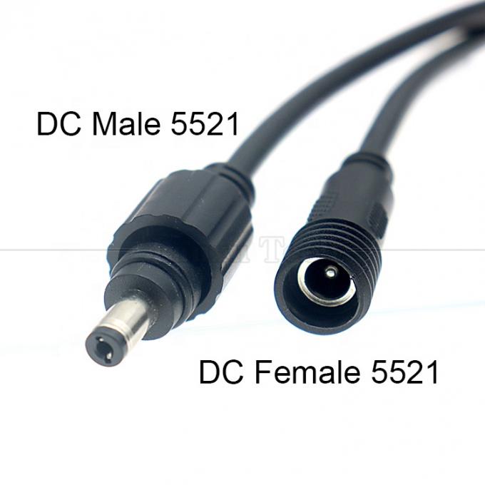 водонепроницаемость IP68 IP67 Мужчина-женщина 5.5X2.1mm 5.5x2.5mm 3.5x1.35mm Джек DC распределительный кабель 2