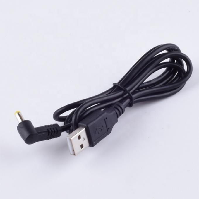 Угол 90 градусов Форма L 1 м USB до постоянного тока Мужчина 4,0x1,7 мм расширительный зарядный кабель 3