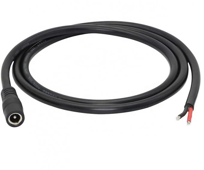 1M 2M 3M DC Вводный ствол питания Jack 2.1x5.5mm Мужской женский разъем для открытия Pigtail DC кабель питания 6