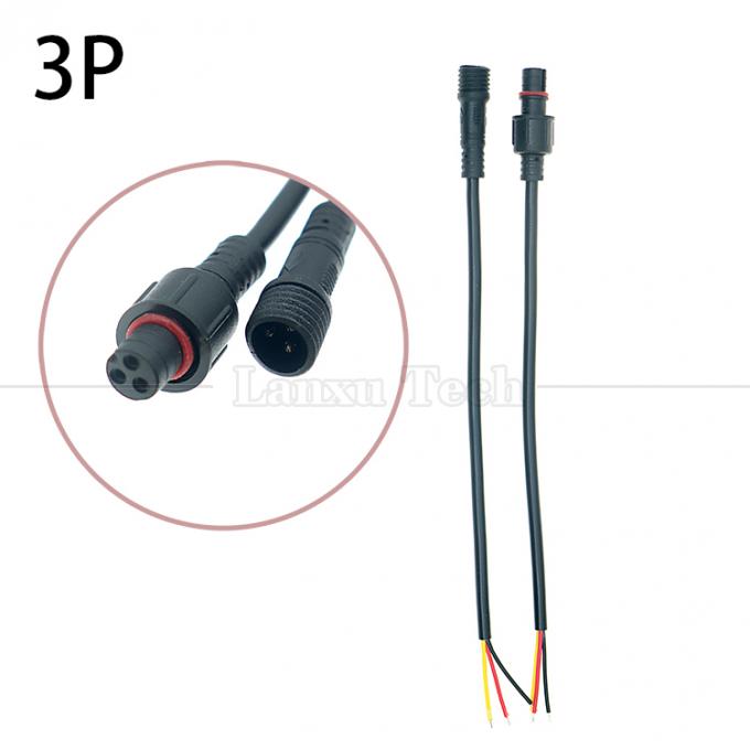 Водостойкость IP67 IP68 Мужчина Женщина 2 3 4 5 6 7 8 Кабель M12 для светодиодов 0