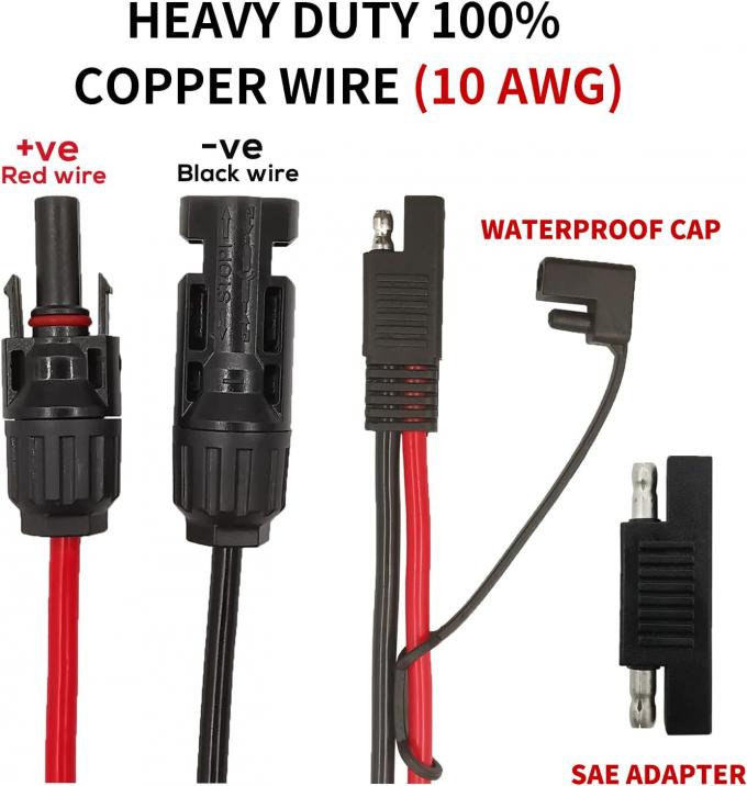 10AWG SAE к солнечной панели адаптер расширения кабеля RV солнечная панель соединитель кабеля для RV каравана солнечные панели заряд батареи 1