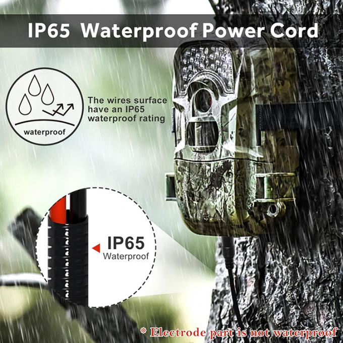 Противопожарная металлическая куртка DC 5.5x2.1mm 4.0x1.7mm до Spade Connector Power Extension Cable для камер следа 4