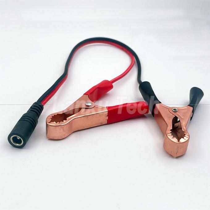 Мужчина Женщина DC Jack Plug 5.5x2.1mm к клипам аллигатора Автомобильный зарядное устройство Кабель питания 4