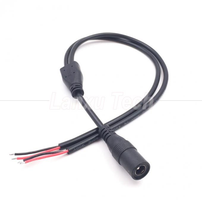 DC Мужчина Женщина 5.5x2.1mm Jack Splitter Расширение кабеля питания для светодиодного света CCTV Камера 1