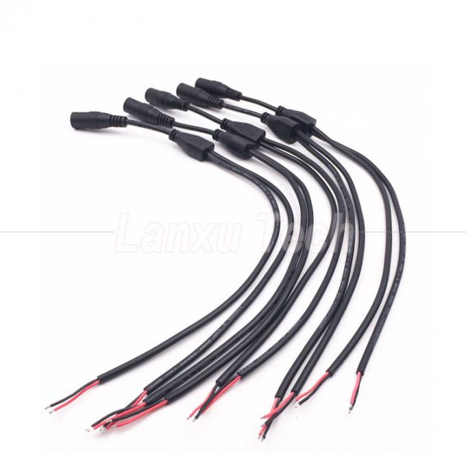 DC Мужчина Женщина 5.5x2.1mm Jack Splitter Расширение кабеля питания для светодиодного света CCTV Камера 3
