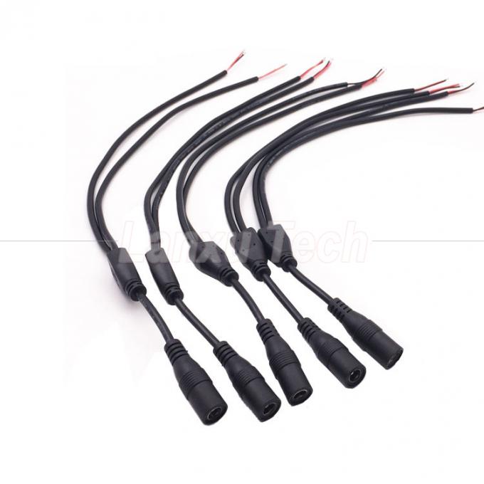 DC Мужчина Женщина 5.5x2.1mm Jack Splitter Расширение кабеля питания для светодиодного света CCTV Камера 6