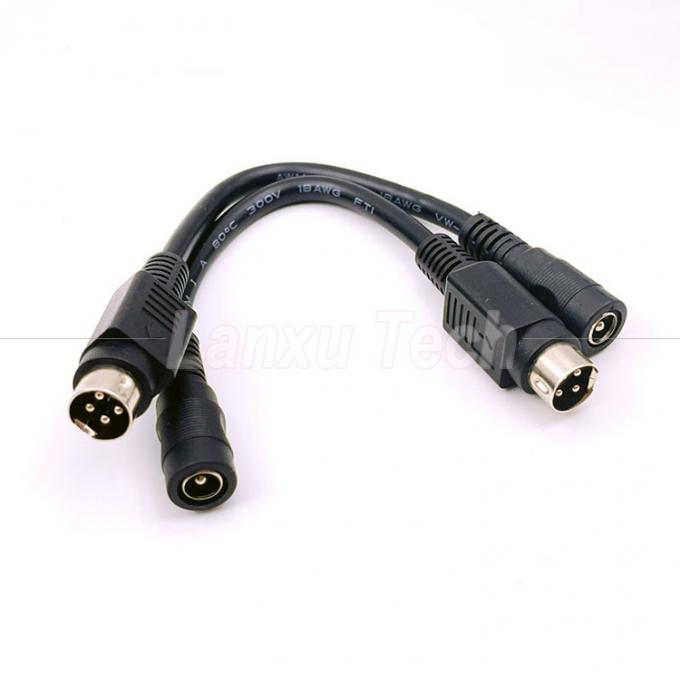 4 штифта Mini DIN в DC Jack женский 5.5x2.1 мм кабель расширения питания для камеры DVD телевизора ПК штрих-код принтер 1
