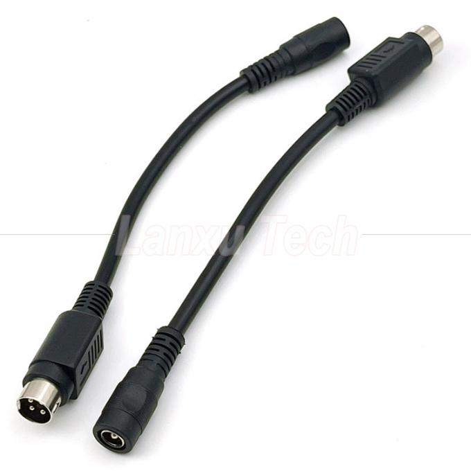 4 штифта Mini DIN в DC Jack женский 5.5x2.1 мм кабель расширения питания для камеры DVD телевизора ПК штрих-код принтер 4
