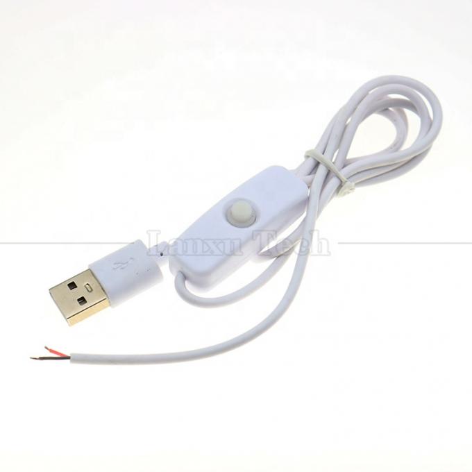 DIY 1m Управляющий отключается отключается Открытый провода USB кабель переключателя для светодиодной световой лампы 0