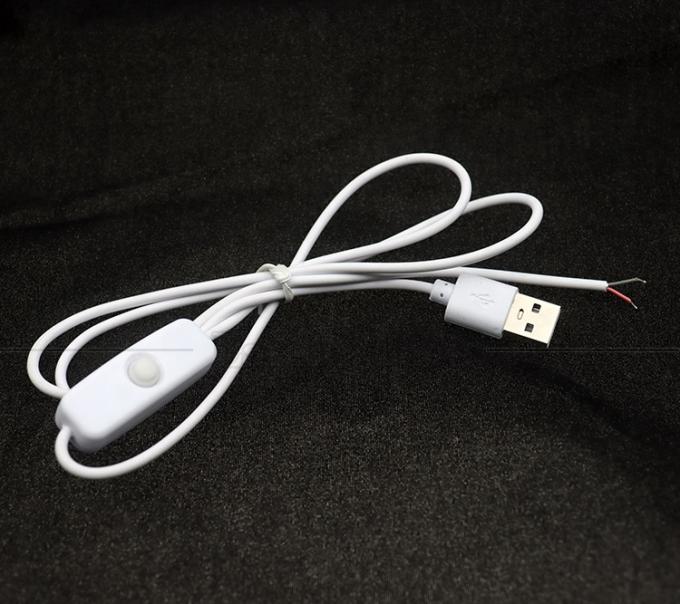DIY 1m Управляющий отключается отключается Открытый провода USB кабель переключателя для светодиодной световой лампы 4
