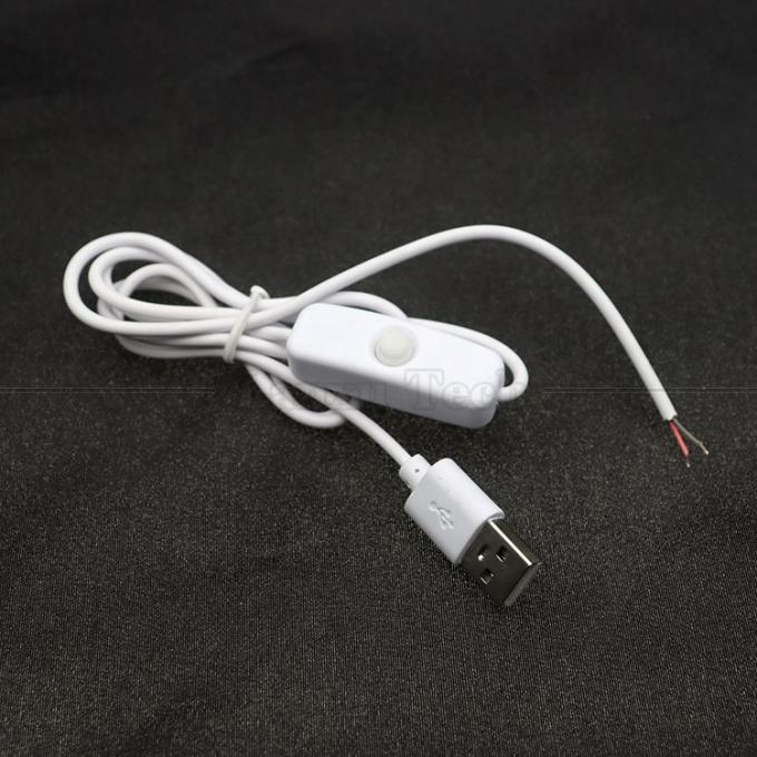 DIY 1m Управляющий отключается отключается Открытый провода USB кабель переключателя для светодиодной световой лампы 3