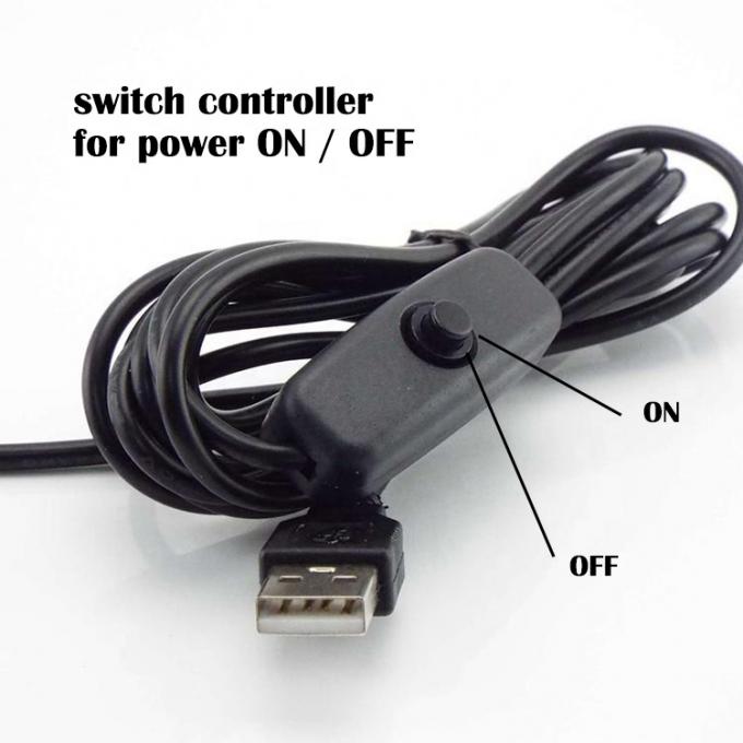 1 м Белый черный светодиодный лента Сила включена и отключена кнопка USB Type A кабель расширения коммутатора 1
