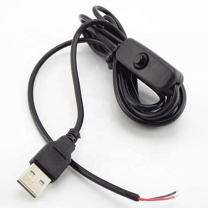 1 м Белый черный светодиодный лента Сила включена и отключена кнопка USB Type A кабель расширения коммутатора 2