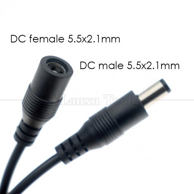 12В мужчина-женщина 5.5x2.1 Баррельный Jack DC Power Led Dimmer Switch Cable для светодиодного освещения 3