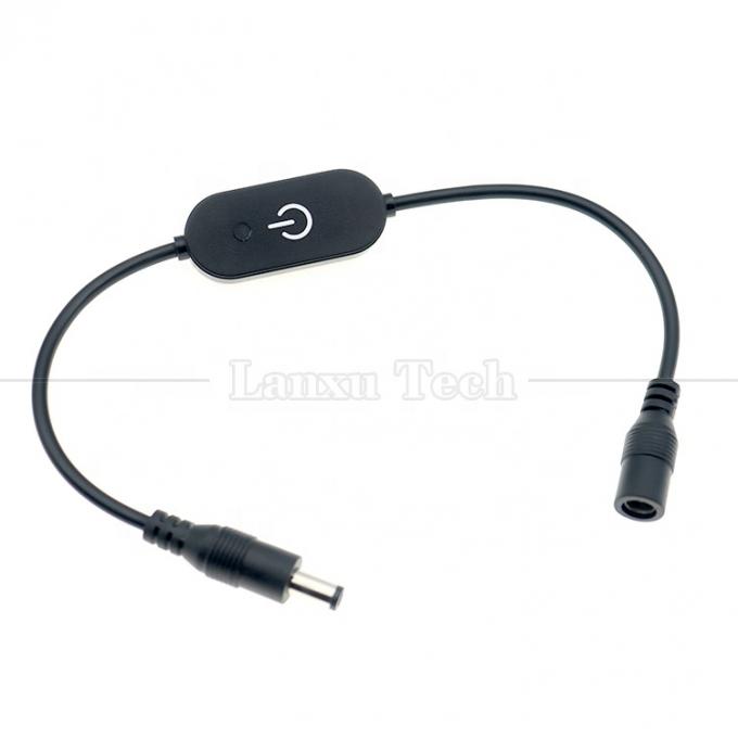 12В мужчина-женщина 5.5x2.1 Баррельный Jack DC Power Led Dimmer Switch Cable для светодиодного освещения 4