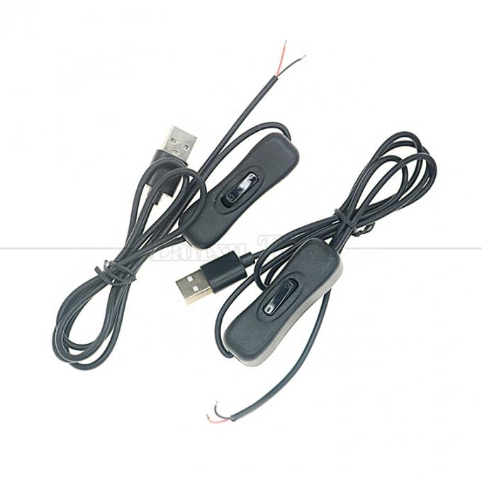 Включается 1M USB мужской для открытия консервированный обнаженный кабель зарядного устройства с 304 кнопкой переключения 1
