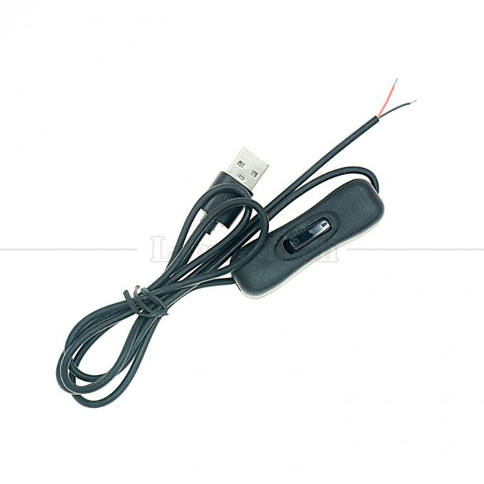 Включается 1M USB мужской для открытия консервированный обнаженный кабель зарядного устройства с 304 кнопкой переключения 5